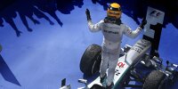 Bild zum Inhalt: In Las Vegas: Erster Sieger-Mercedes von Lewis Hamilton wird versteigert