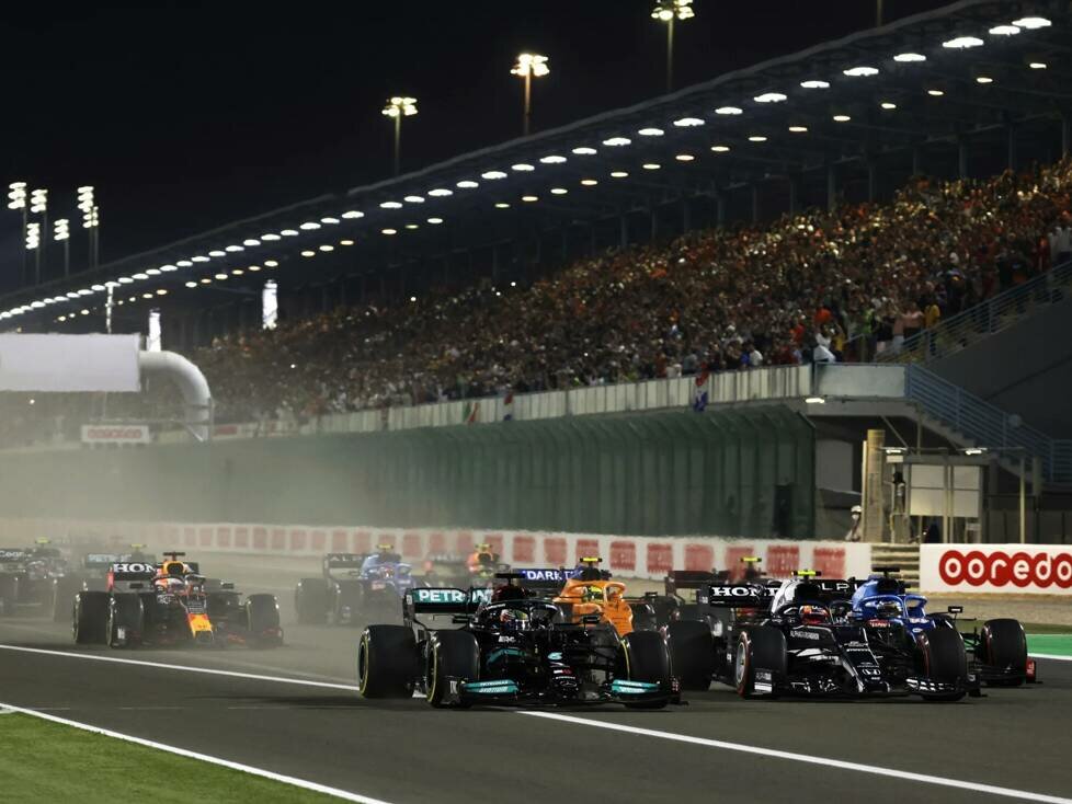 Formel-1-Start 2021 beim Grand Prix von Katar in Losail