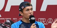 Alexander Albon bei einer offiziellen Formel-1-Pressekonferenz