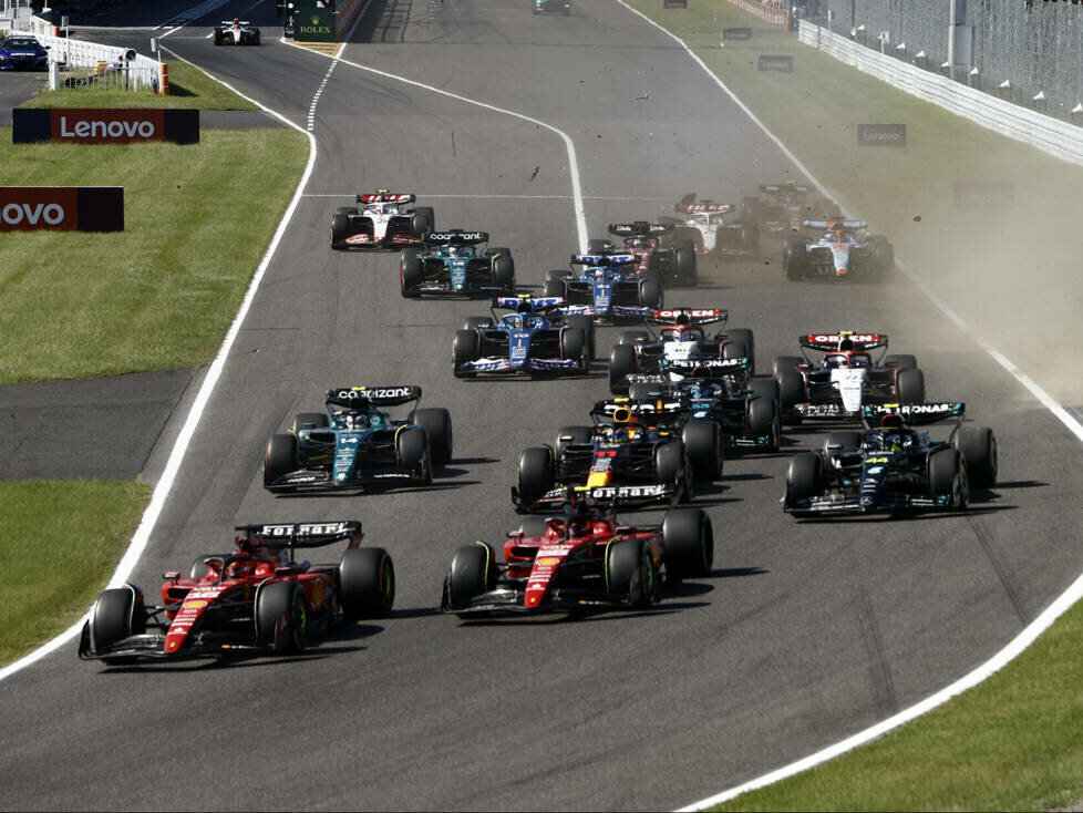 Alexander Albon, Charles Leclerc, Carlos Sainz, Lewis Hamilton, Sergio Perez, Valtteri Bottas