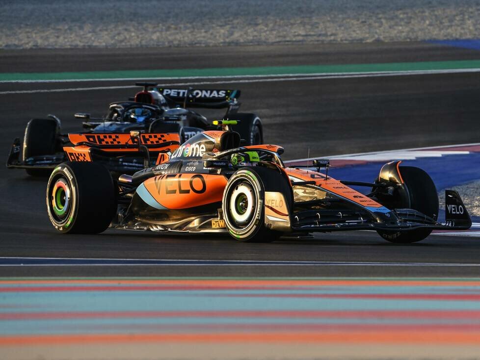 Lando Norris, George Russell