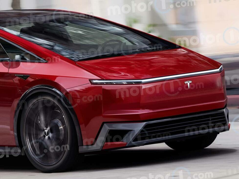 Tesla Model 2 als Rendering
