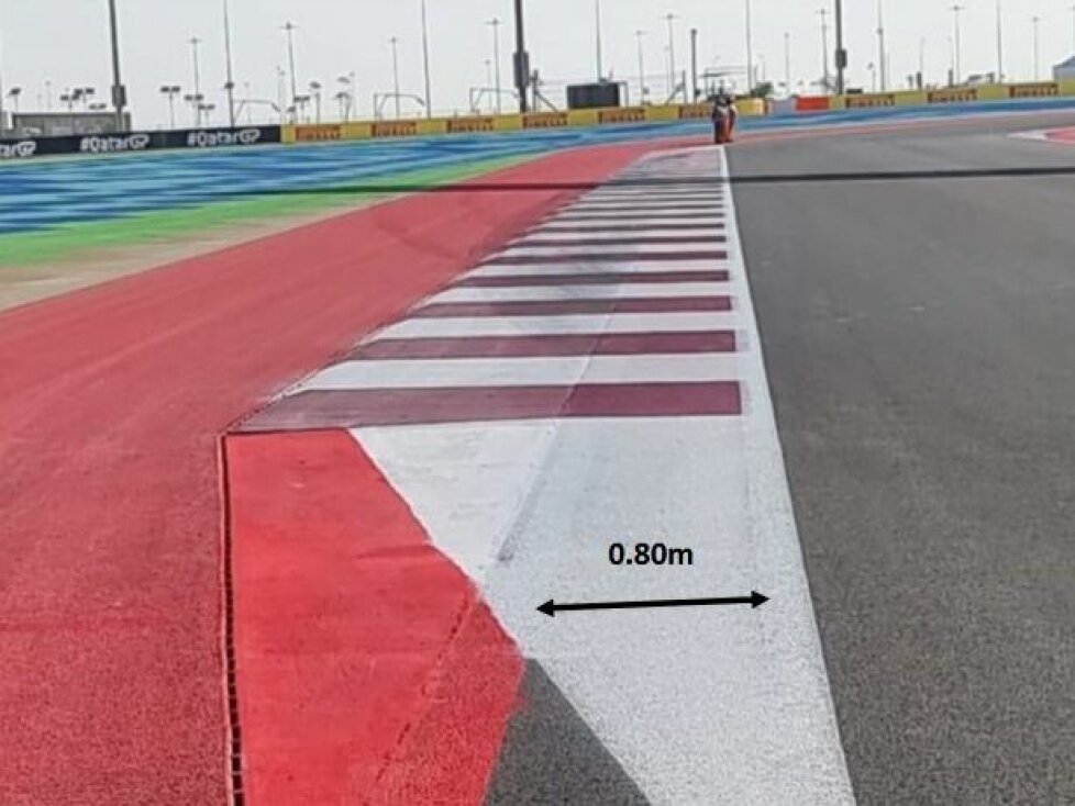 Versetzte Tracklimits beim Grand Prix von Katar 2023 wegen aggressiver Randsteine