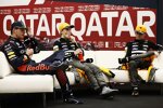 Max Verstappen (Red Bull), Oscar Piastri (McLaren) und Lando Norris (McLaren) 