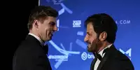 Max Verstappen und FIA-Präsident Mohammed bin Sulayem bei der FIA-Gala 2022