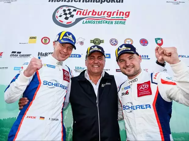 Frank Stippler und Christopher Mies bescherten Ernst Moser den letzten Sieg als Teamchef Titel-Bild zur News: Frank Stippler und Christopher Mies bescherten Ernst Moser den letzten Sieg als Teamchef