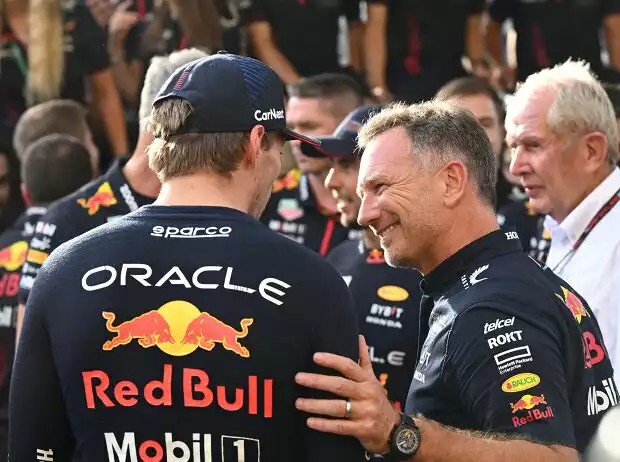 Max Verstappen, Christian Horner Titel-Bild zur News: Max Verstappen, Christian Horner
