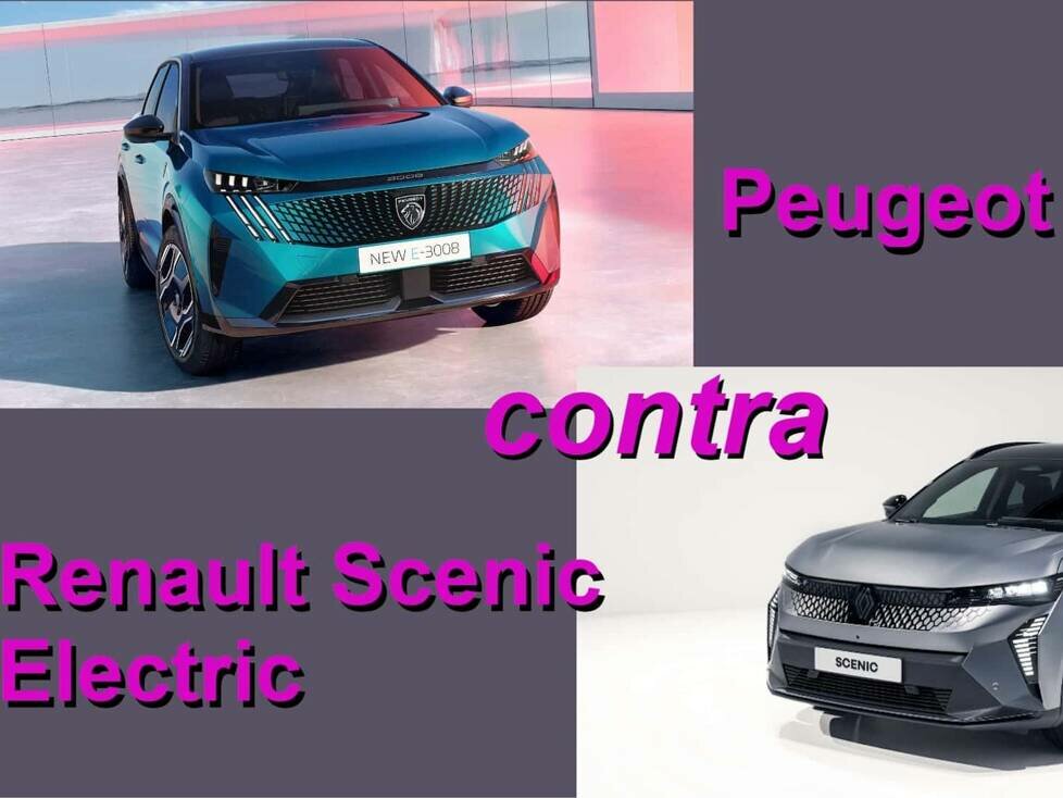 Vergleich Peugeot E-3008 Renault Scenic Electric