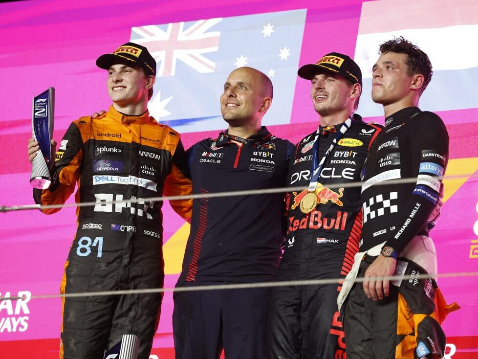 Oscar Piastri, Max Verstappen, Lando Norris