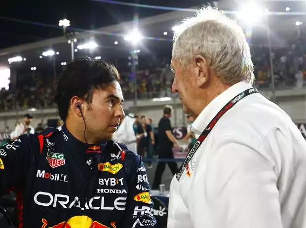 Sergio Perez und Helmut Marko Titel-Bild zur News: Sergio Perez und Helmut Marko