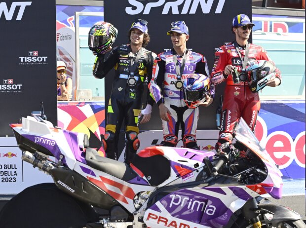 Marco Bezzecchi, Jorge Martin, Francesco Bagnaia