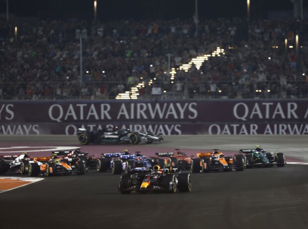 Titel-Bild zur News: Max Verstappen, Oscar Piastri, Esteban Ocon, Fernando Alonso, Lando Norris, Lewis Hamilton, George Russell