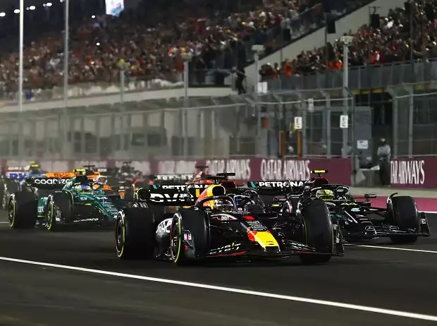 Titel-Bild zur News: Max Verstappen, Lewis Hamilton, Fernando Alonso, Charles Leclerc