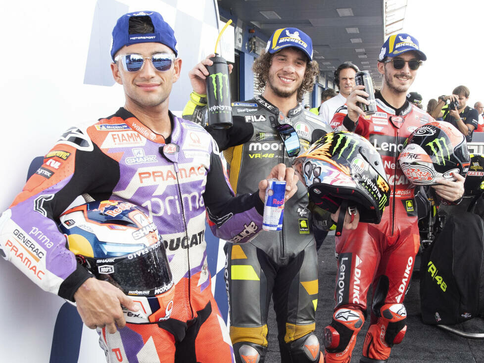 Marco Bezzecchi, Francesco Bagnaia, Jorge Martin