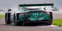Der Aston Martin Vantage AMR GT3 Evo bei Testfahrten in Silverstone