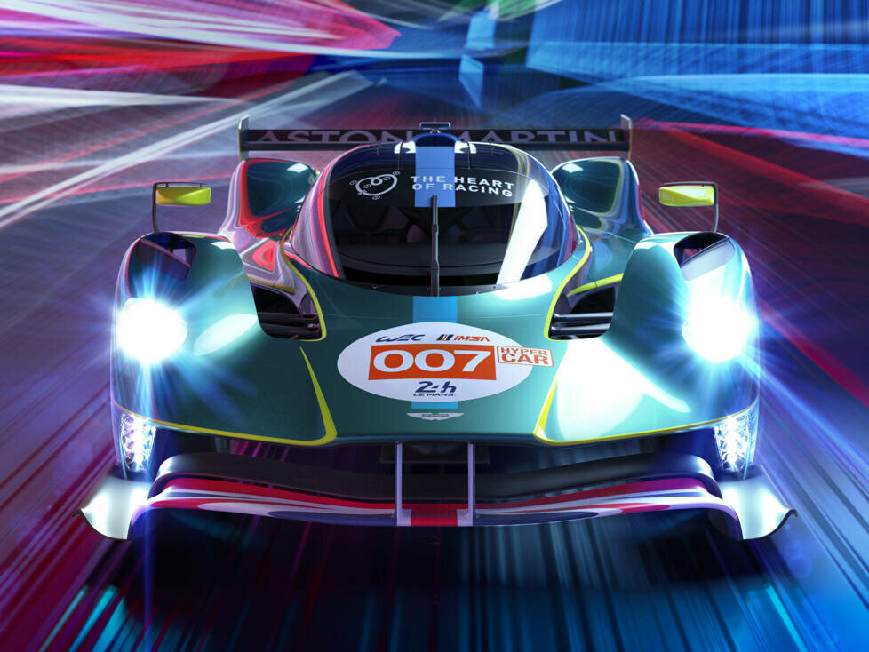 Rendering des Aston Martin Valkyrie LMH für WEC und IMSA 2025