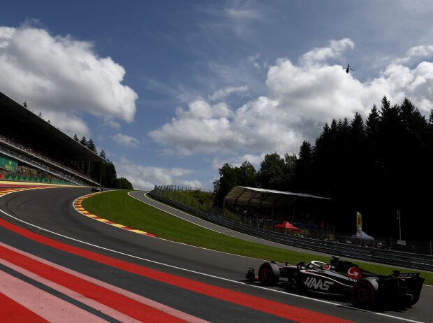 Titel-Bild zur News: Nico Hülkenberg (Haas VF-23) beim Formel-1-Rennen in Belgien 2023