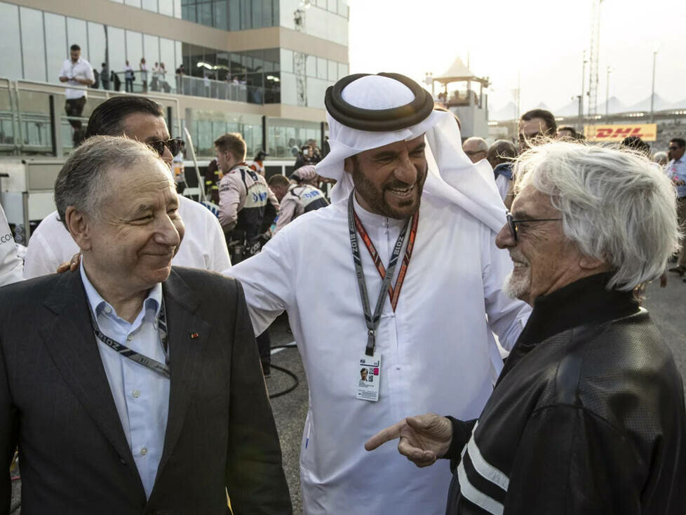 Jean Todt, Mohammes bin Sulayem und Bernie Ecclestone
