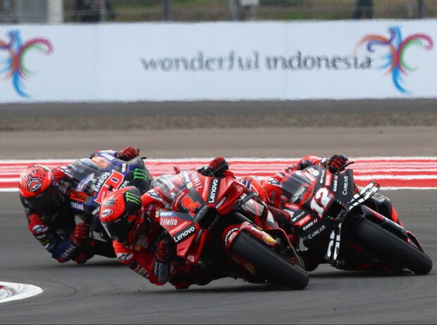 Francesco Bagnaia, Maverick Vinales, Fabio Quartararo Francesco Bagnaia, Maverick Vinales, Fabio Quartararo