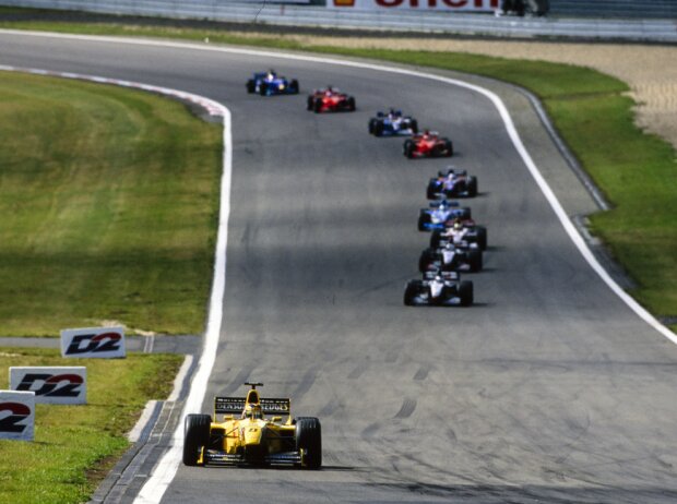 Heinz-Harald Frentzen (Jordan) beim Formel-1-Rennen am Nürburgring 1999