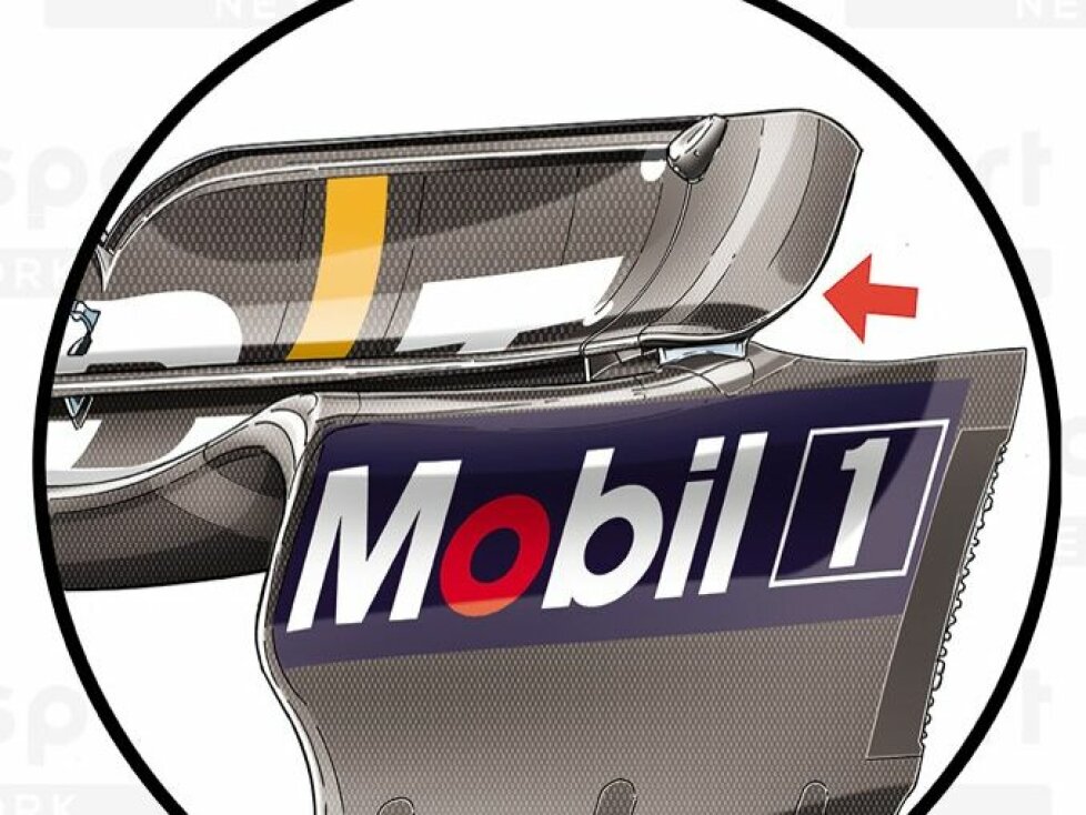 Red-Bull-Heckflügel in der Formel-1-Saison 2023