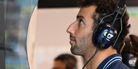 Daniel Ricciardo in der Box von Formel-1-Team AlphaTauri