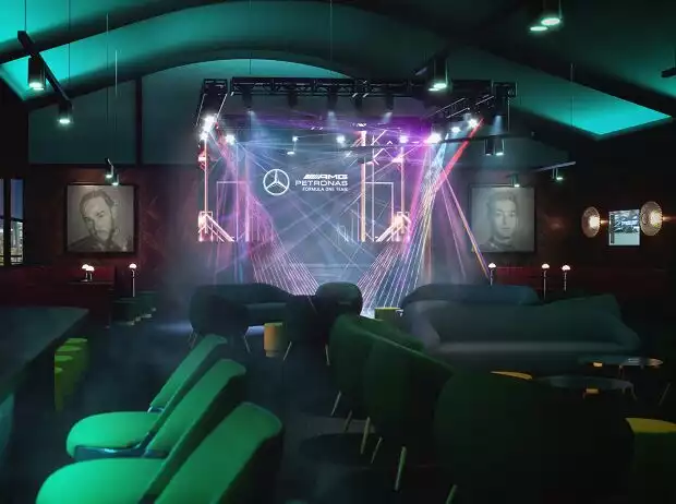 Die Mercedes-Hospitality "Vegas Club" im Rendering Titel-Bild zur News: Die Mercedes-Hospitality "Vegas Club" im Rendering