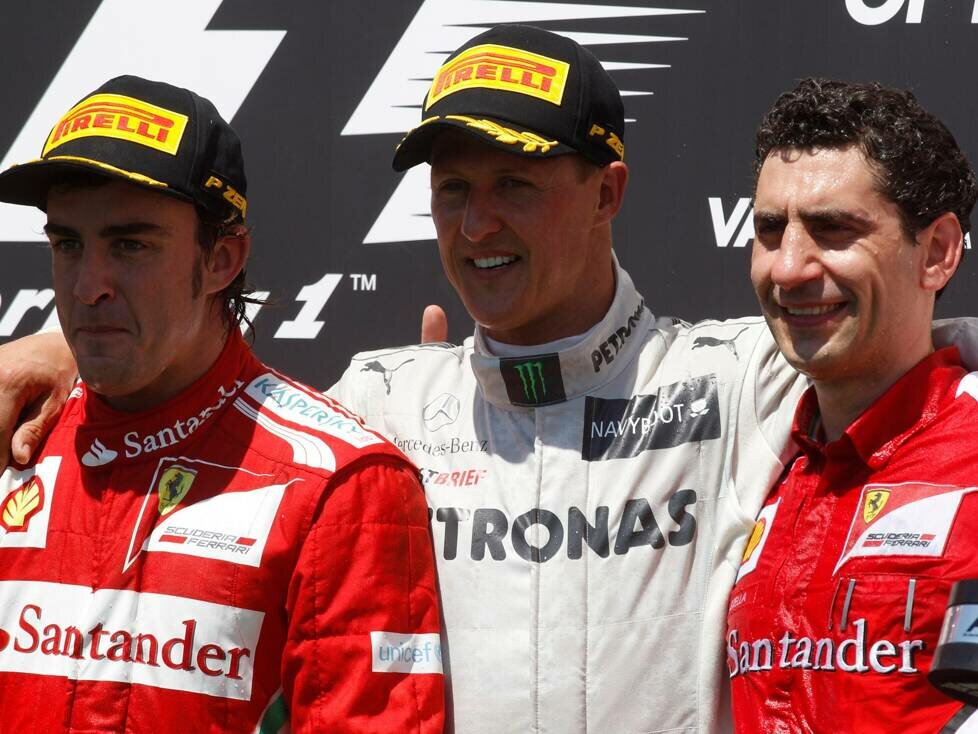 Fernando Alonso, Michael Schumacher, Andrea Stella