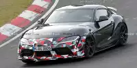 Bild zum Inhalt: Toyota Supra GRMN (2025): Flügeliges Erlkönig-Debüt am Ring