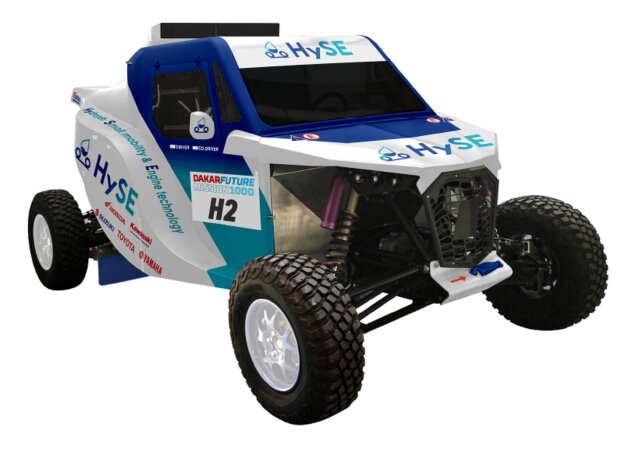 Titel-Bild zur News: Der HySE X1 bringt den Wasserstoffantrieb zur Rallye Dakar