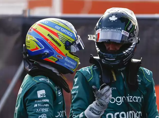 Fernando Alonso und Lance Stroll Titel-Bild zur News: Fernando Alonso und Lance Stroll