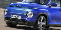 Bild zum Inhalt: Hyundai Casper EV (2024): Kleiner Günstig-Stromer im Rendering