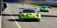 Thomas Preining und Dennis Olsen beim Doppelsieg der Manthey-EMA-Porsche beim DTM-Finale in Hockenheim 2023