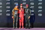 Lando Norris (McLaren), Charles Leclerc (Ferrari) und Lewis Hamilton (Mercedes) 