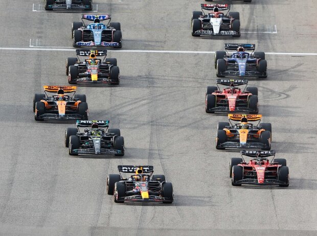 Titel-Bild zur News: Der Start zum Formel-1-Sprint in Austin 2023