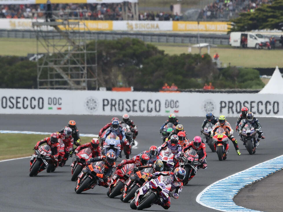 Start zum GP Austarlien 2023 auf Phillip Island: Jorge Martin führt