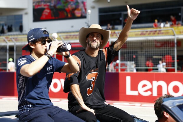 Yuki Tsunoda Daniel Ricciardo AlphaTauri AlphaTauri F1 ~Yuki Tsunoda (AlphaTauri) und Daniel Ricciardo (AlphaTauri) ~ 