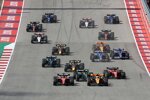 Lando Norris (McLaren), Charles Leclerc (Ferrari), Carlos Sainz (Ferrari), Lewis Hamilton (Mercedes) und Max Verstappen (Red Bull) 
