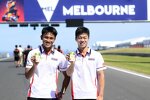 Ai Ogura (Honda Team Asia) und Mario Aji (Honda Asia) 