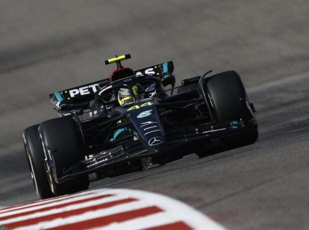 Titel-Bild zur News: Lewis Hamilton im Mercedes W14 beim Formel-1-Rennen in Austin 2023