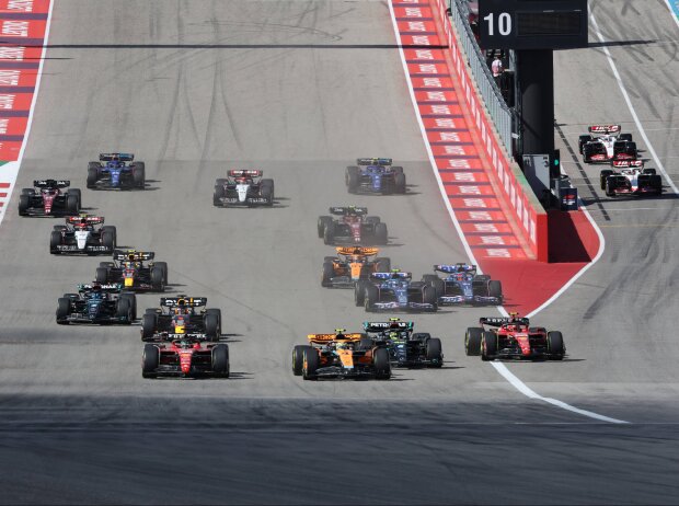 Titel-Bild zur News: Lando Norris, Charles Leclerc, Carlos Sainz, Lewis Hamilton, Max Verstappen