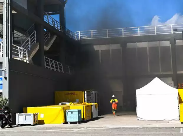 Feuer beim Test der Formel E in Valencia Titel-Bild zur News: Feuer beim Test der Formel E in Valencia