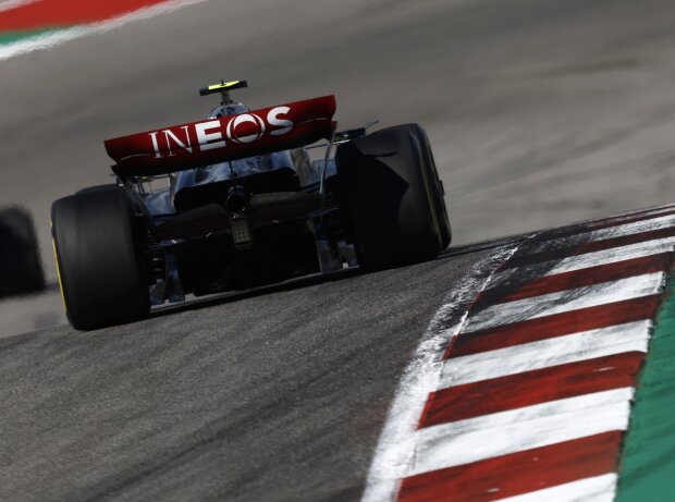 Titel-Bild zur News: Lewis Hamilton (Mercedes W14) beim Formel-1-Rennen in Austin 2023