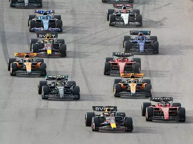 Der Start zum Formel-1-Sprint in Austin 2023 Titel-Bild zur News: Der Start zum Formel-1-Sprint in Austin 2023