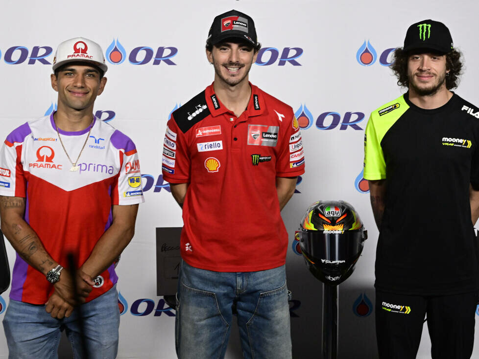 Jorge Martin, Francesco Bagnaia, Marco Bezzecchi