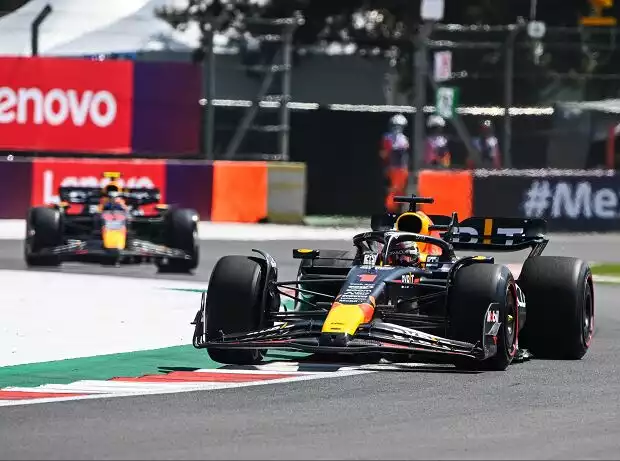 Max Verstappen, Sergio Perez Titel-Bild zur News: Max Verstappen, Sergio Perez