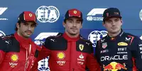 Carlos Sainz, Charles Leclerc, Max Verstappen