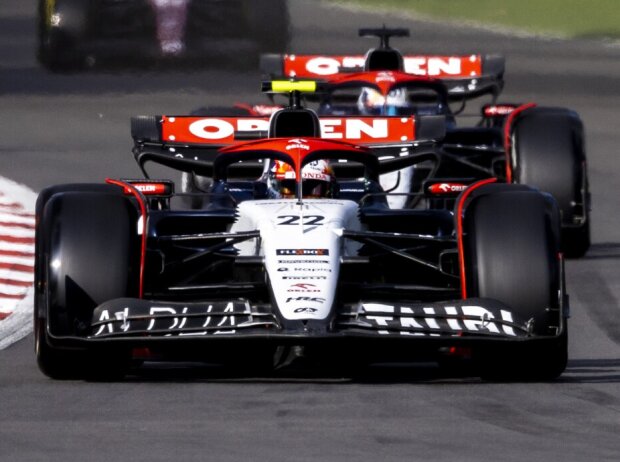 Titel-Bild zur News: Yuki Tsunoda, Daniel Ricciardo