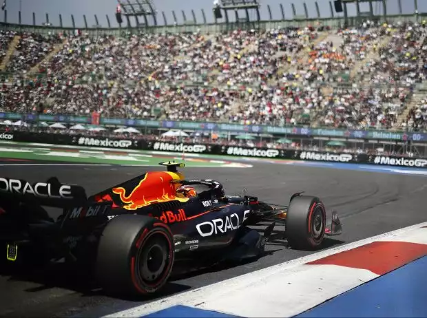 Sergio Perez beim Formel-1-Rennen in Mexiko 2023 Titel-Bild zur News: Sergio Perez beim Formel-1-Rennen in Mexiko 2023