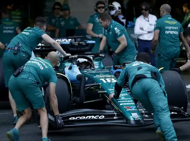 Lance Stroll startet das zweite Rennen in Folge aus der Boxengasse nach Titel-Bild zur News: Lance Stroll startet das zweite Rennen in Folge aus der Boxengasse nach